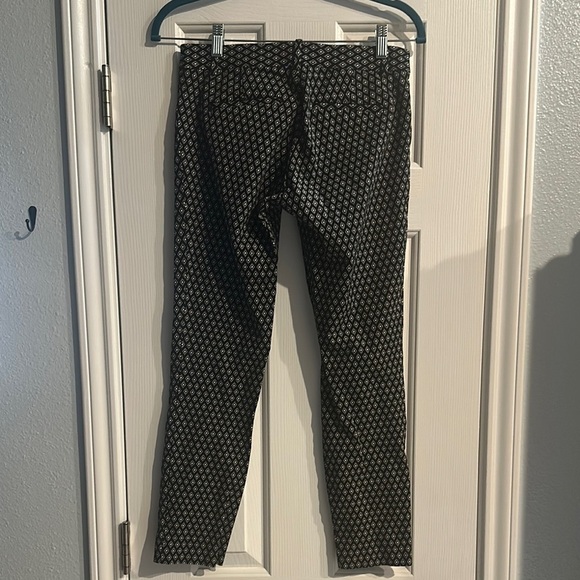 GAP Black and White Diamond Patterned Skinny Pant Cotton Women’s 4 Office - Picture 4 of 9